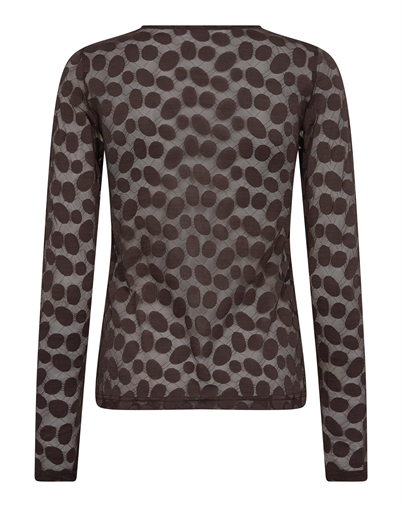Co'Couture - PenolaCC O-Neck Blouse - Brown 